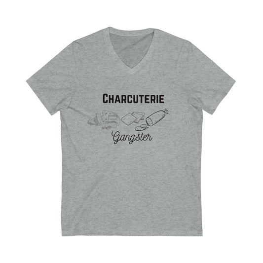 Charcuterie Gangster Short Sleeve V-Neck Tee