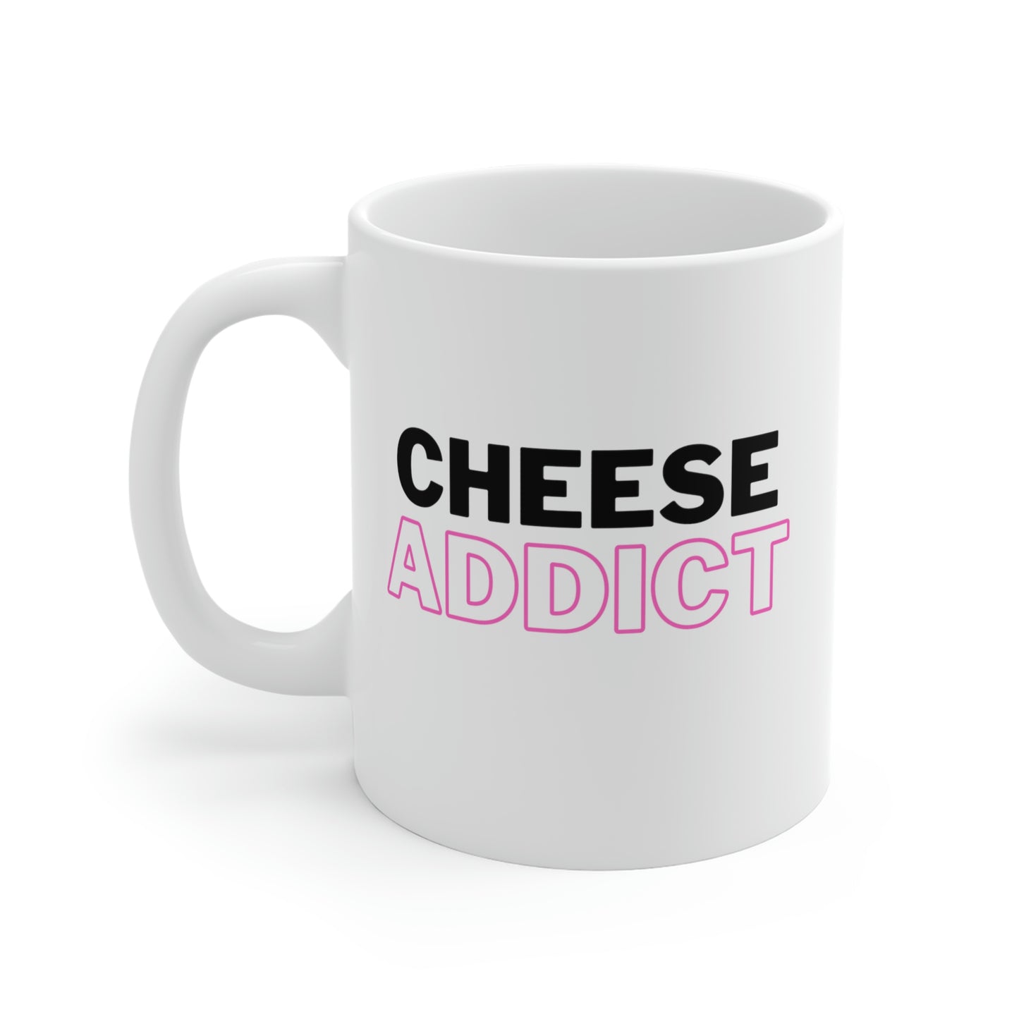 White Cheese Addict Mug