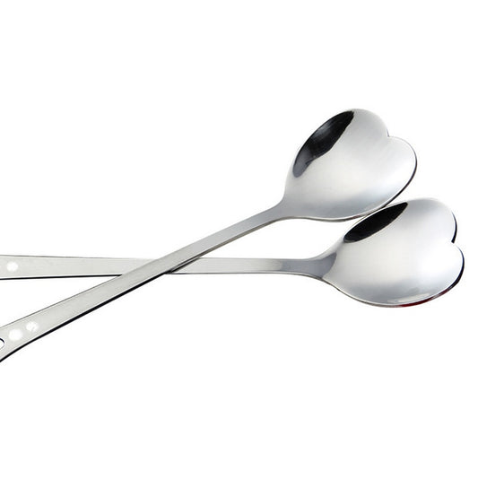 Stainless Steel Heart-shaped Coffee Spoons