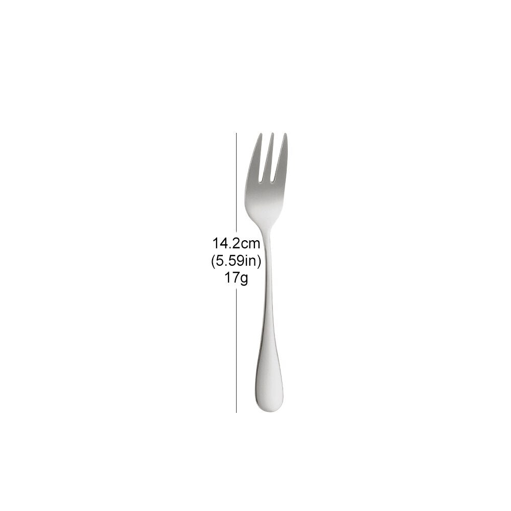 Colorful stainless steel serving forks