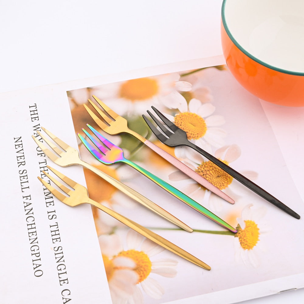 Stainless Steel Rainbow Forks