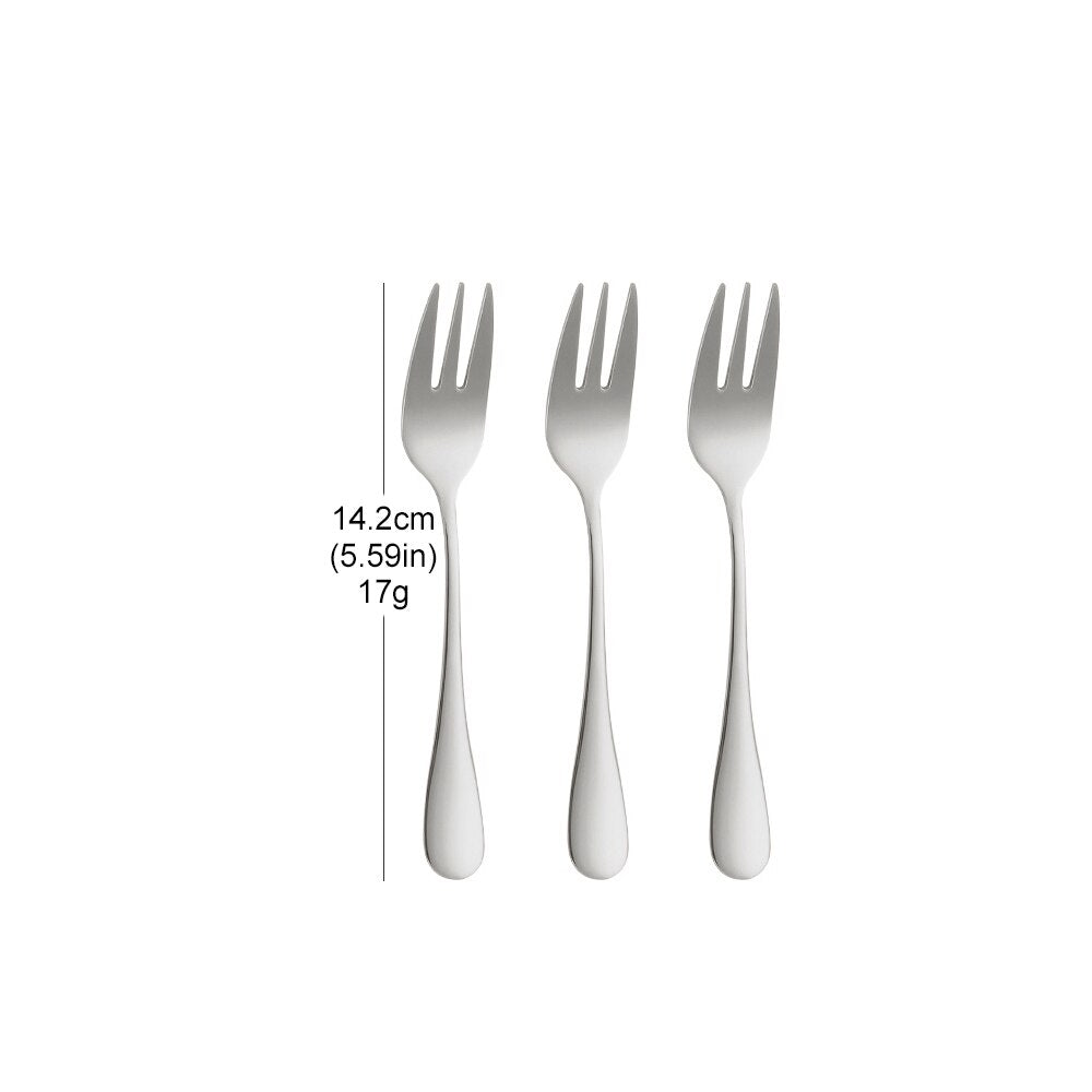 Colorful stainless steel serving forks