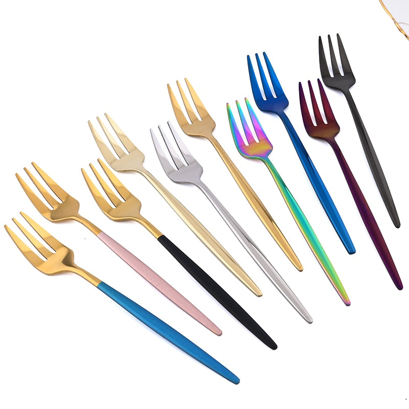 Stainless Steel Rainbow Forks