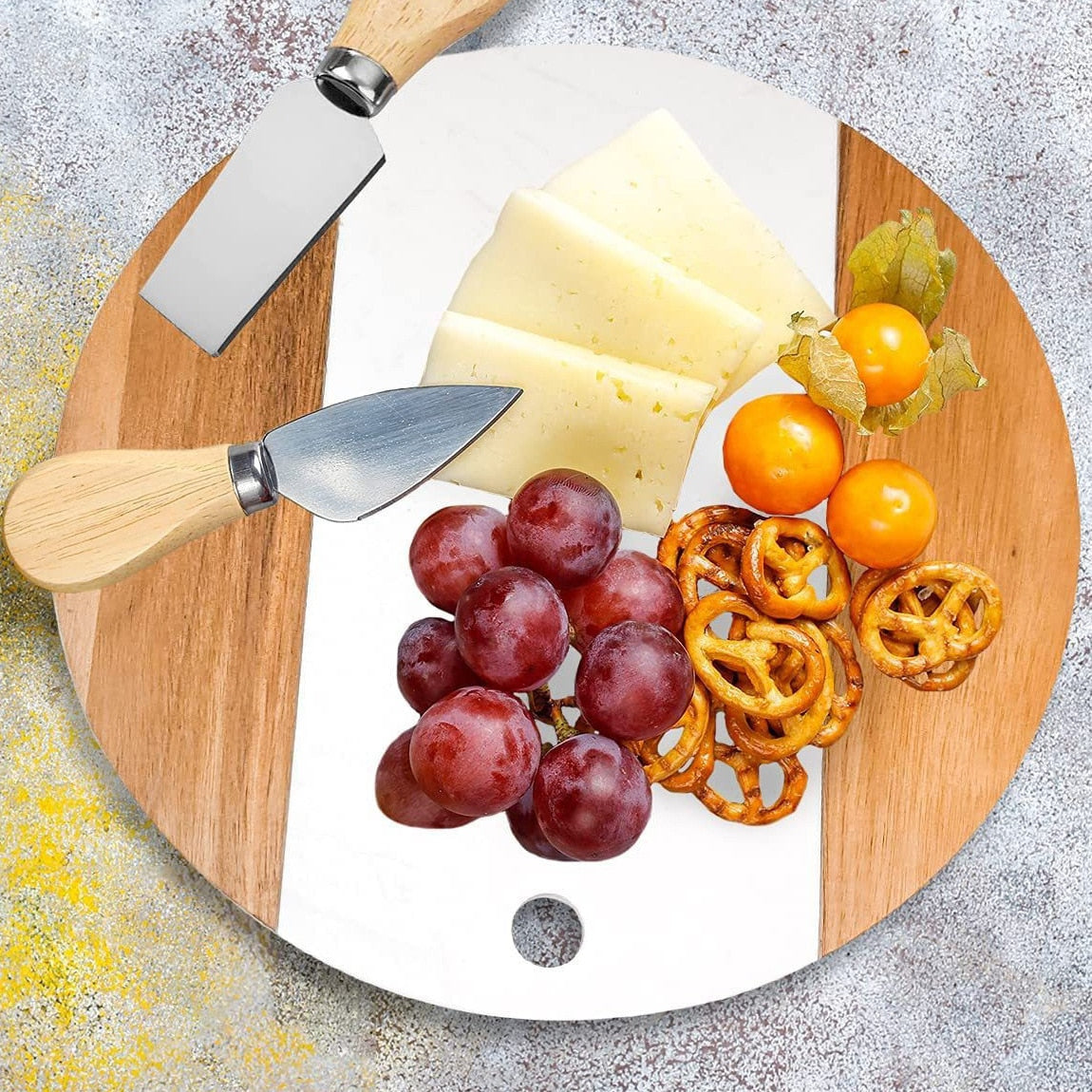 Marble Wood Charcuterie Board