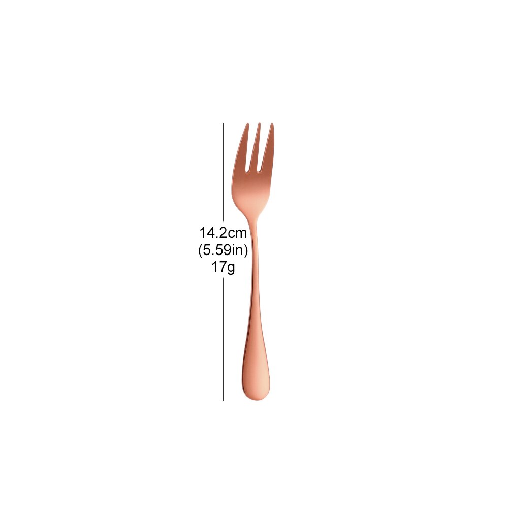 Colorful stainless steel serving forks