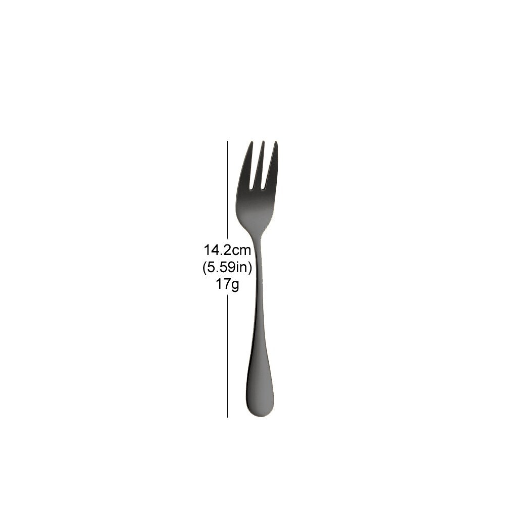 Colorful stainless steel serving forks